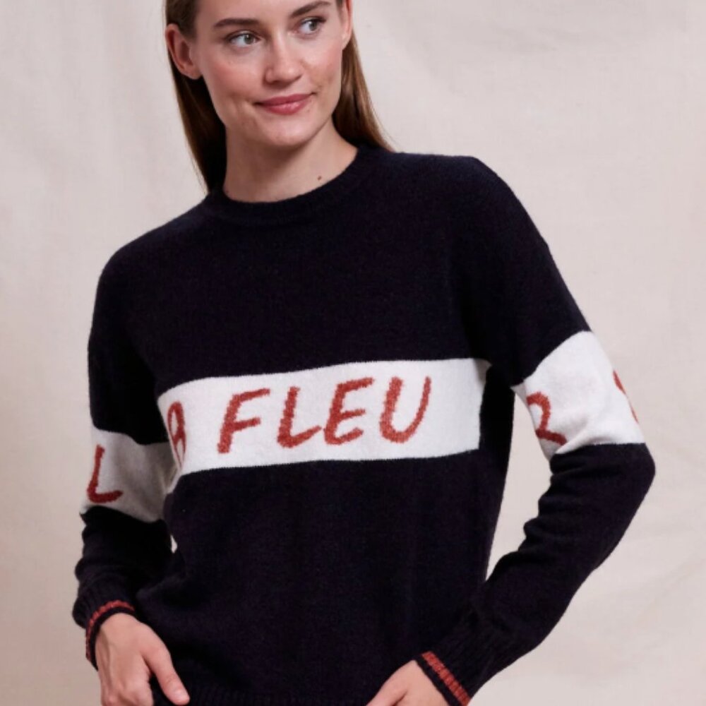 (NWT) SUNDRY La Fleur Deep Navy Sweater - S